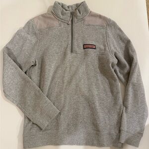 Vineyard Vines Gray Zip Up Sweater